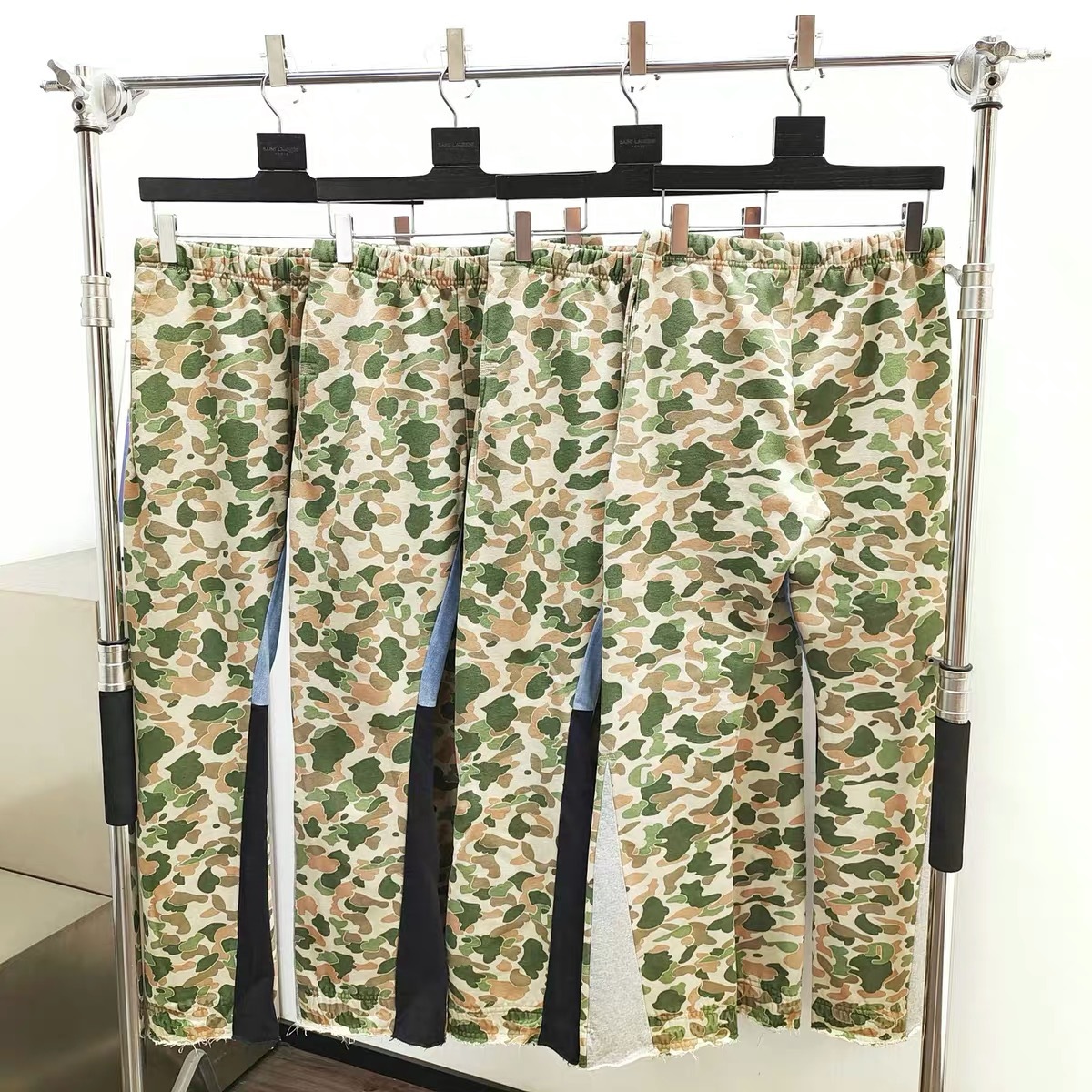 GD Leaf Camouflage Patchwork Set Hoodie Pants