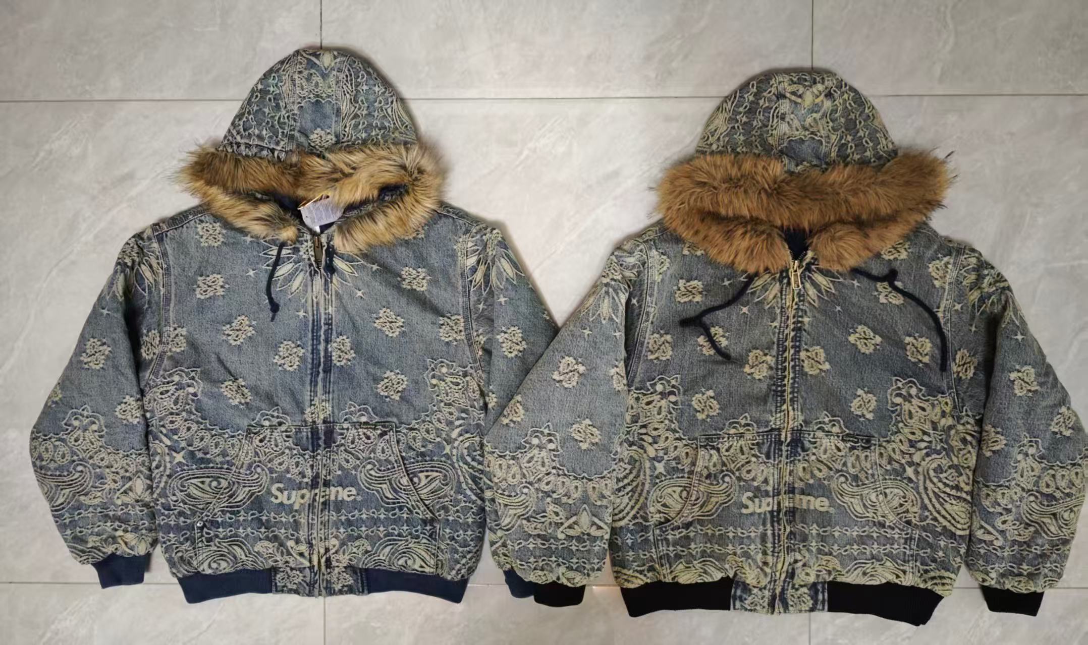Sup Bandana Denim Jacket Winter