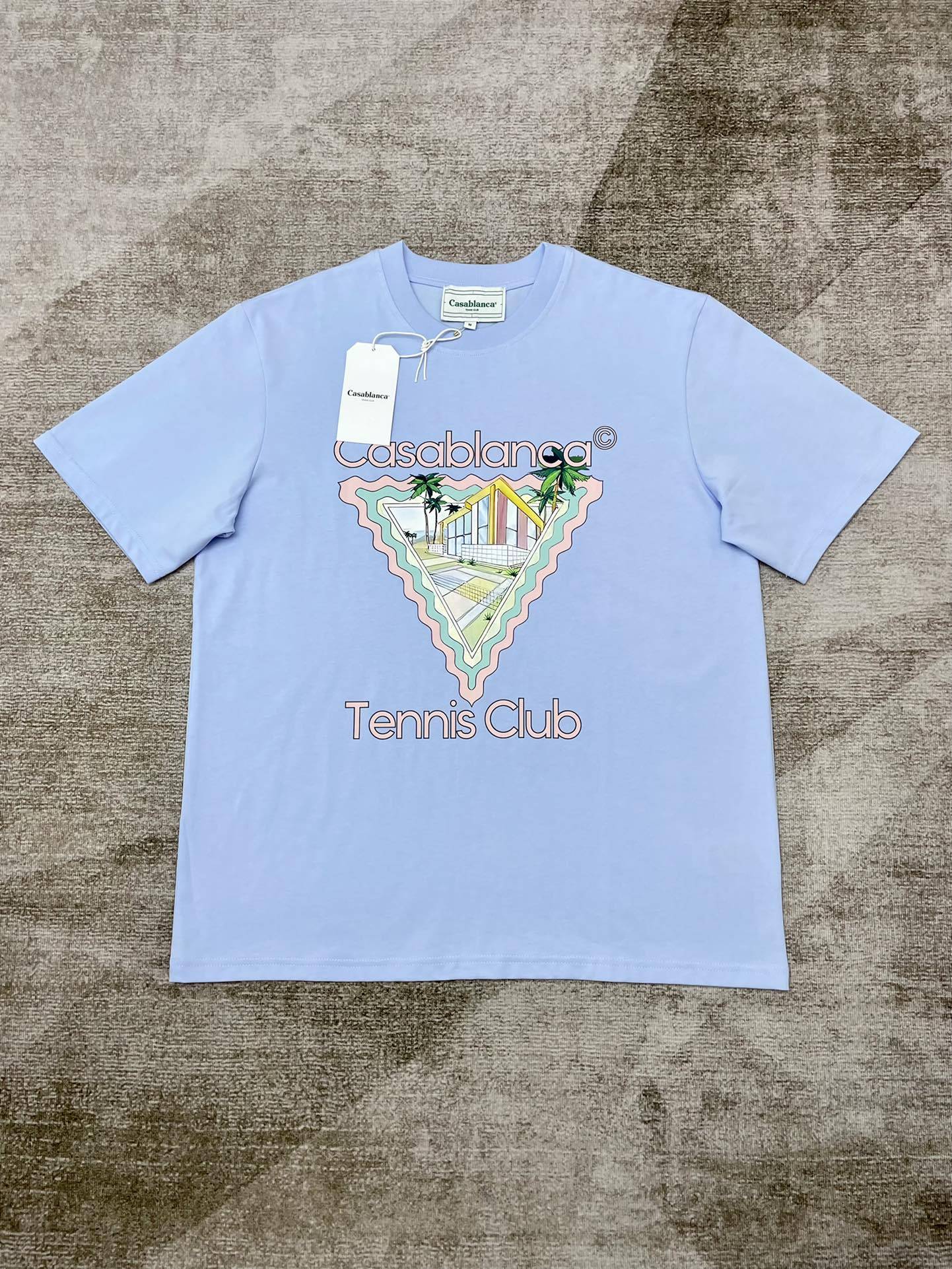 1:1 Casablanca  C877 Tennis Club Blue Shirt