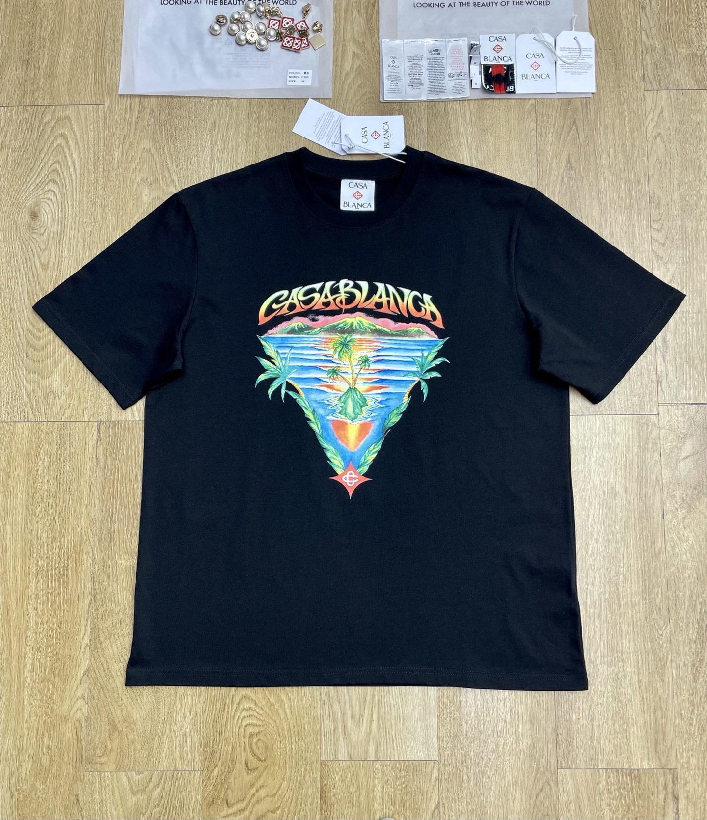 Casablanca C1120 Shirt Black And White