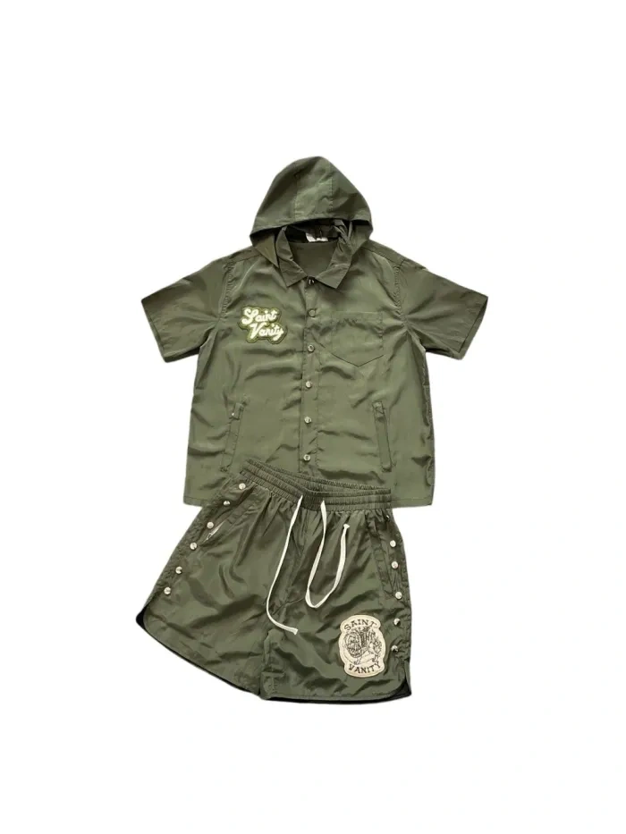 Saint Vaniity Hooded Shirt And Shorts 3 Colors