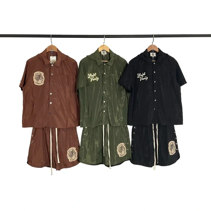 Saint Vaniity Hooded Shirt And Shorts 3 Colors