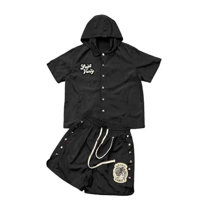 Saint Vaniity Hooded Shirt And Shorts 3 Colors