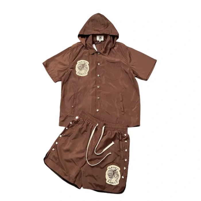 Saint Vaniity Hooded Shirt And Shorts 3 Colors