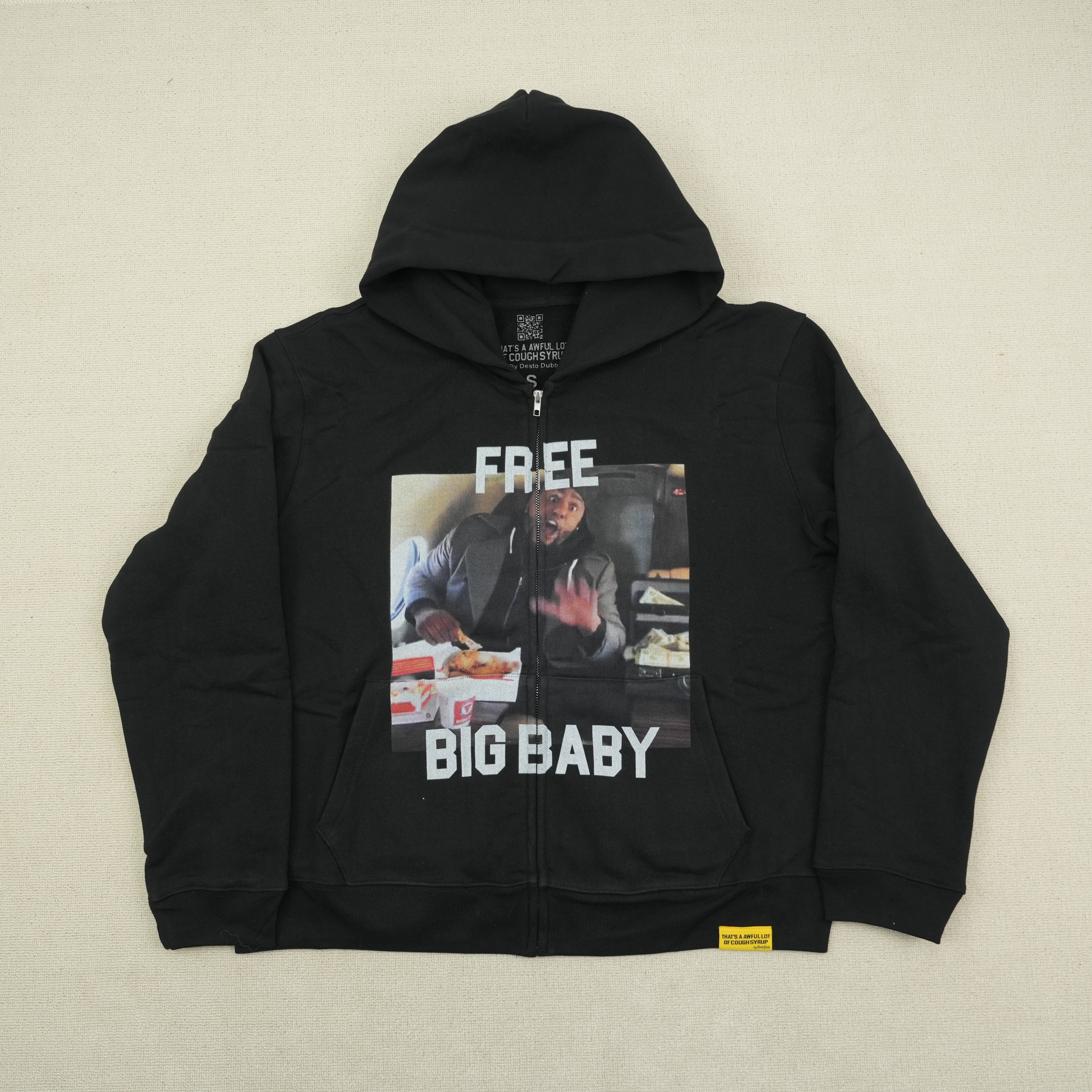 1:1 Thats A Awful Lot Of Cough Syrup Free Big Baby Zip up Hoodie