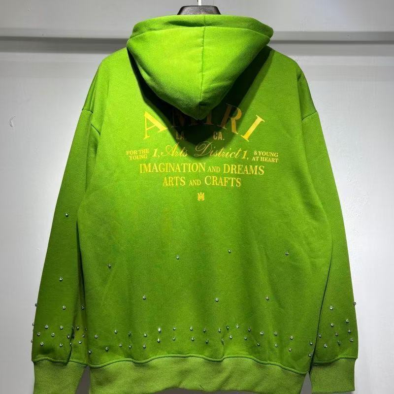 AM Rhinestone Zip Up Hoodie 3 Colors