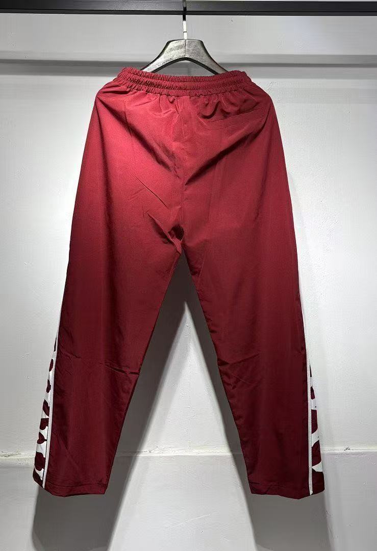 AM Side Zip Letter Mesh Layer Pants 4 Colors
