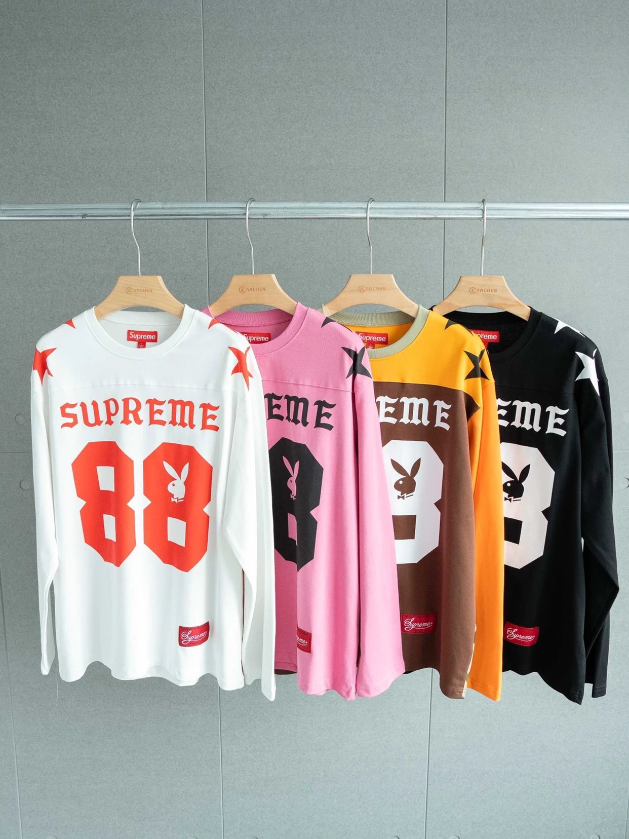 Sup x Playboy Football Longsleeves 4 Colors