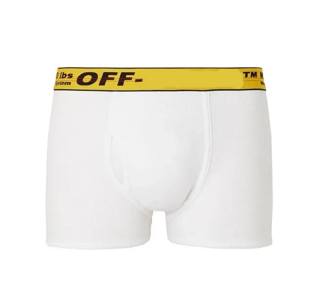 OW Solid Color Knitted Pure Cotton Simple Breathable Men's Underwear 3 Pairs in A Pack