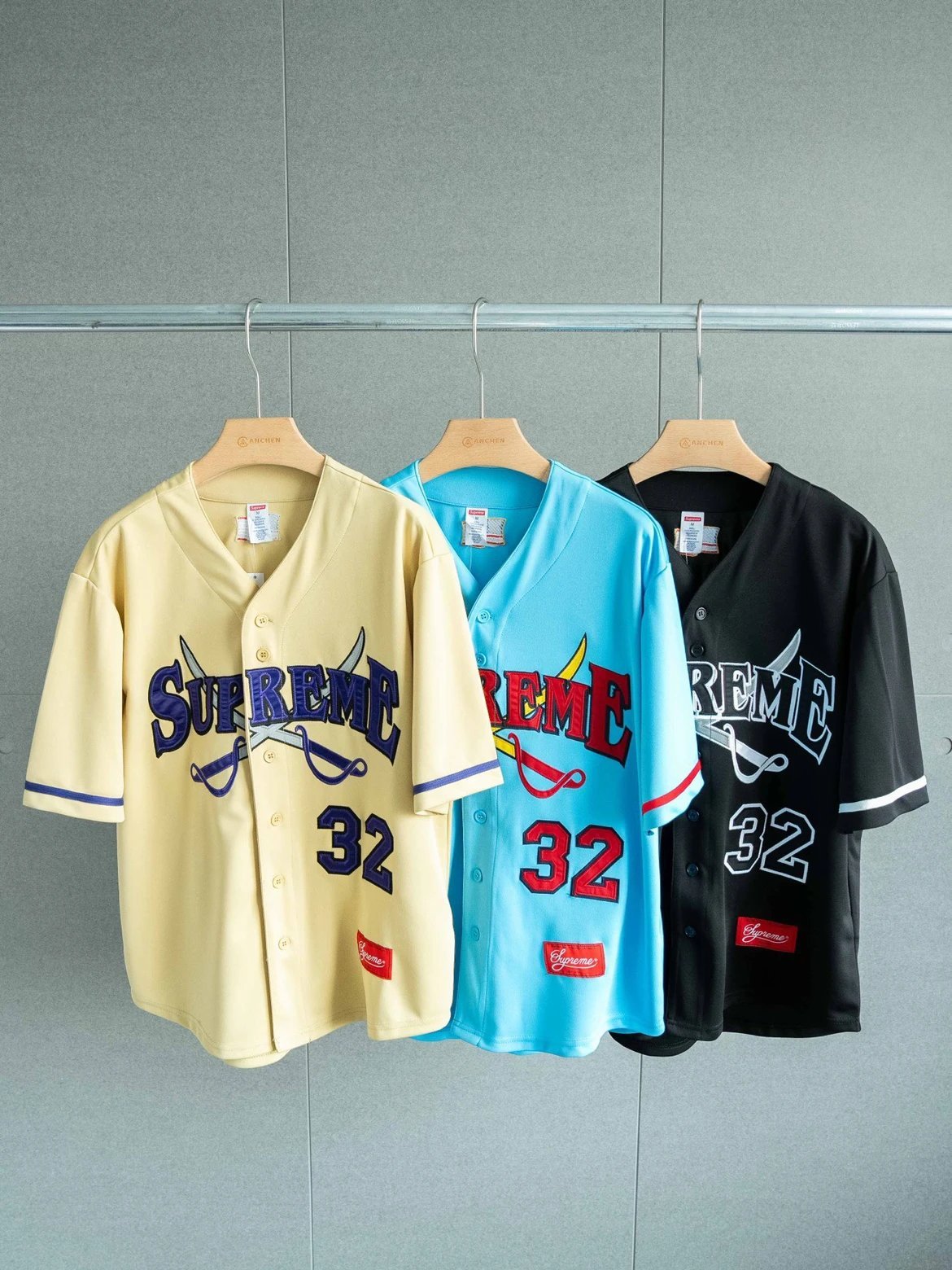 Sup Week1 Swords Baseball Jersey 3 Colors