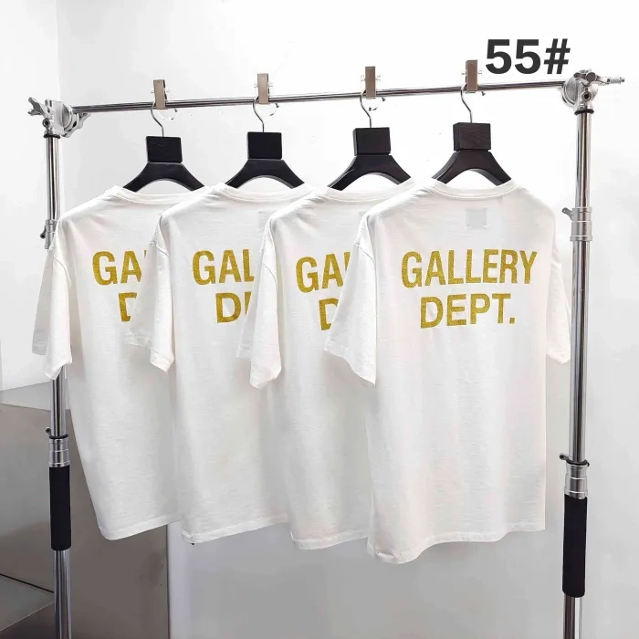 Gallery Dept 1:1 quality version Back Gold Foil Basic Print Tee