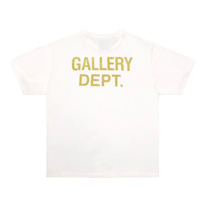 Gallery Dept 1:1 quality version Back Gold Foil Basic Print Tee