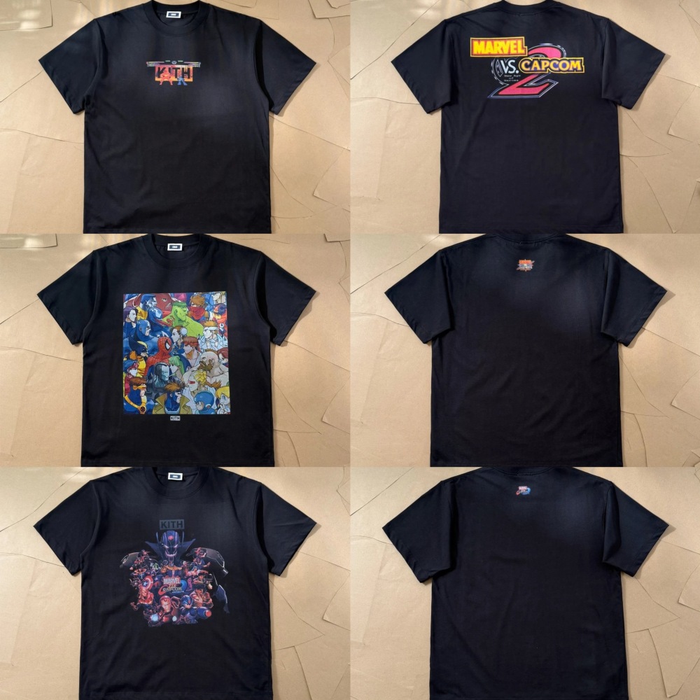 Kith Comic Street Style T-Shirt Black 3 Styles