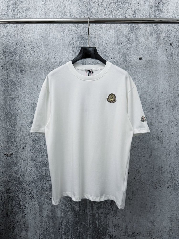 M0ncler 567257 Duck Logo Shirt Black And White