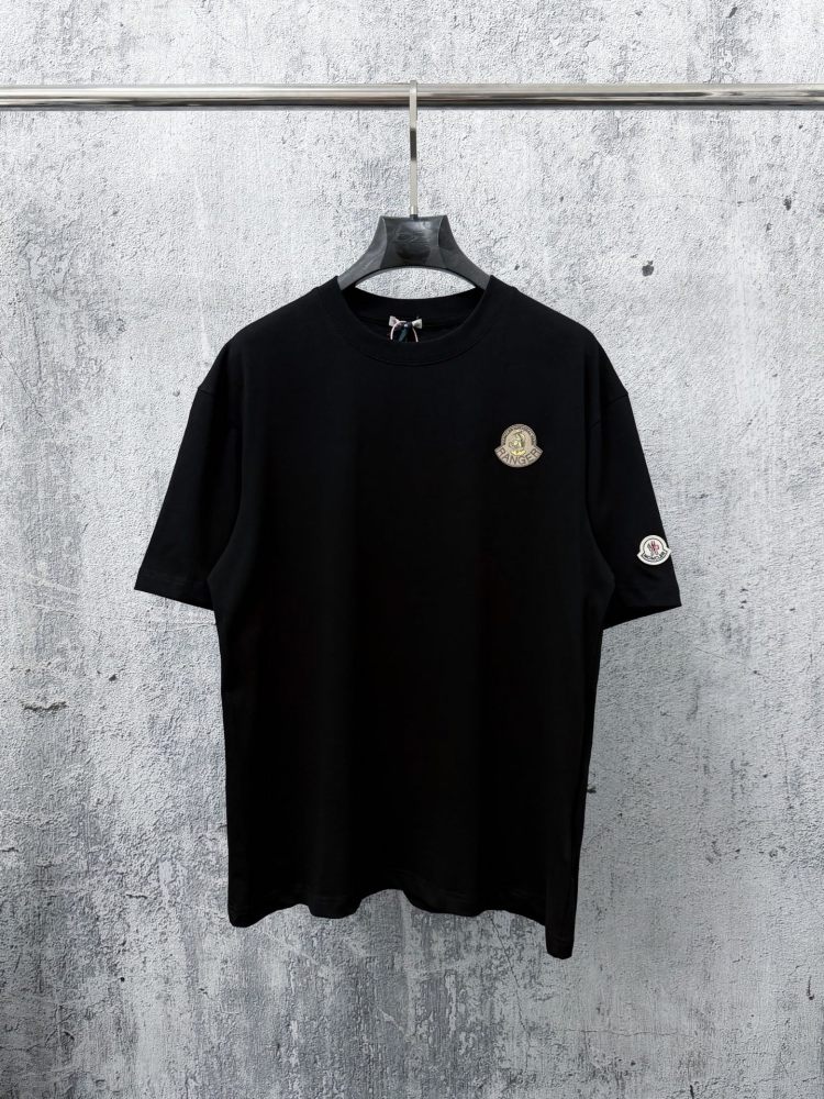 M0ncler 567257 Duck Logo Shirt Black And White