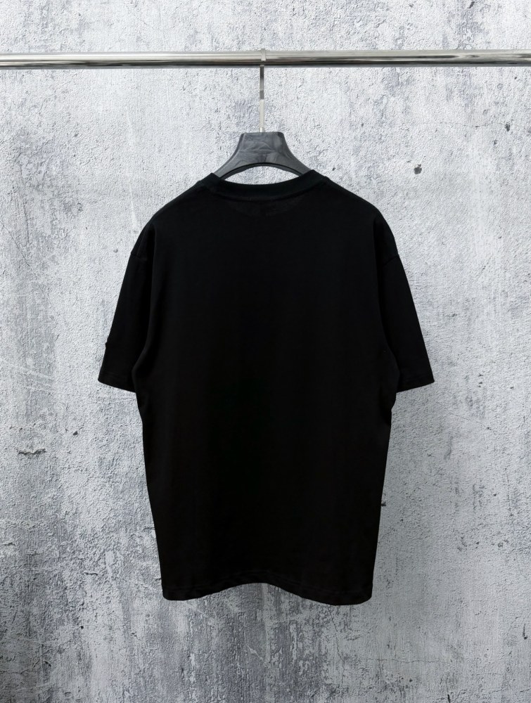 M0ncler 567257 Duck Logo Shirt Black And White
