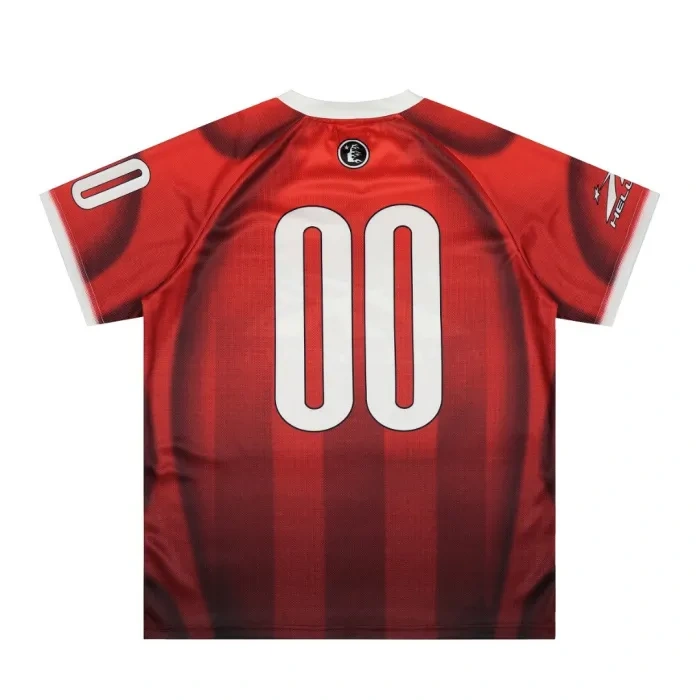 Hellstar Red And Black No.00 Mesh Jersey Tee