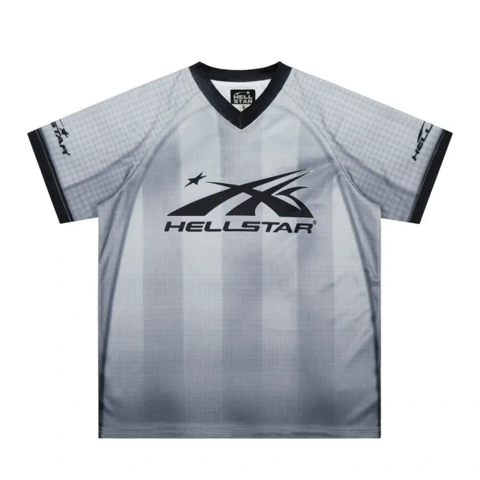 Hellstar Gray Tone Skull Mesh Jersey Tee