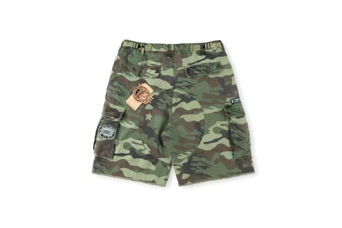 1:1 Hellstar Multi-Patch Camouflage Embroidered Cargo Shorts
