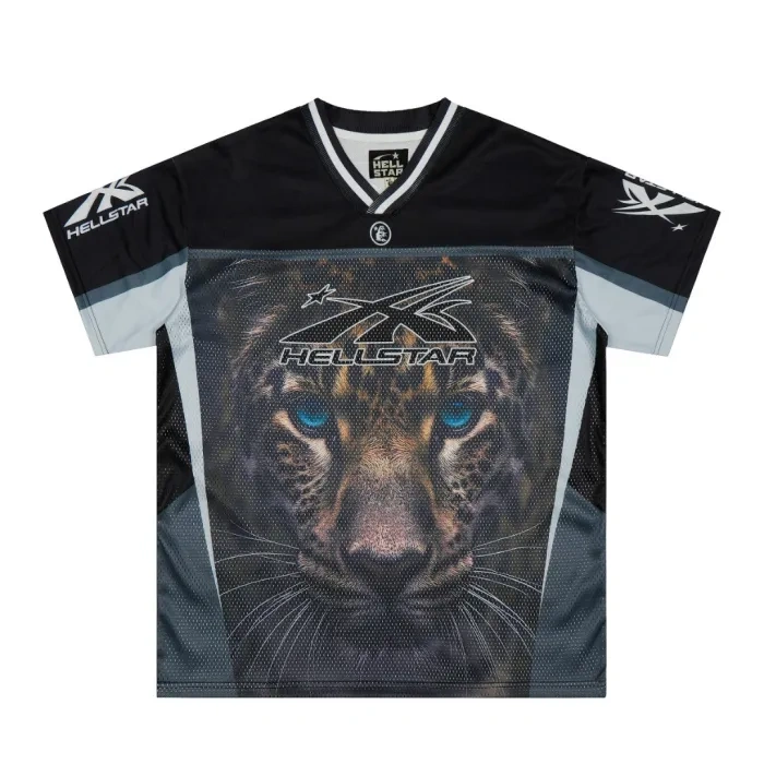 Hellstar Wild Cheetah Mesh Jersey Tee