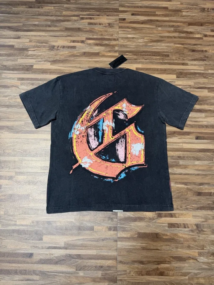 Godspeed Miami Sports Car G Black Distressed Short-sleeved T-shirt