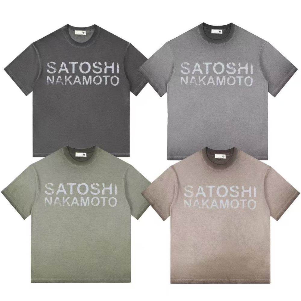 Satoshi Nakamoto Washed Material Shirt 4 Colors