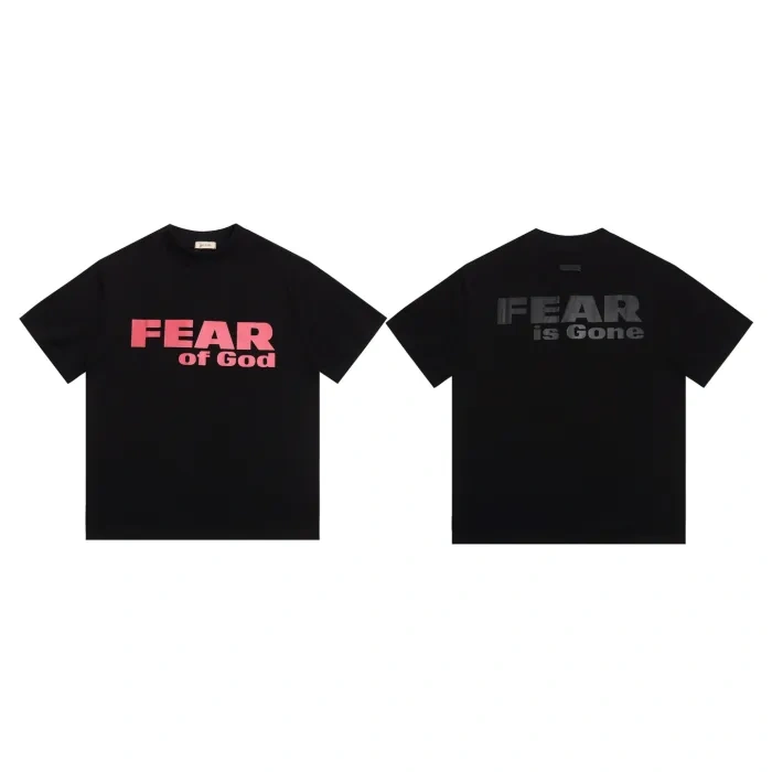 FOG Mainline contrast color gradient letters light luxury daily commuting shirt