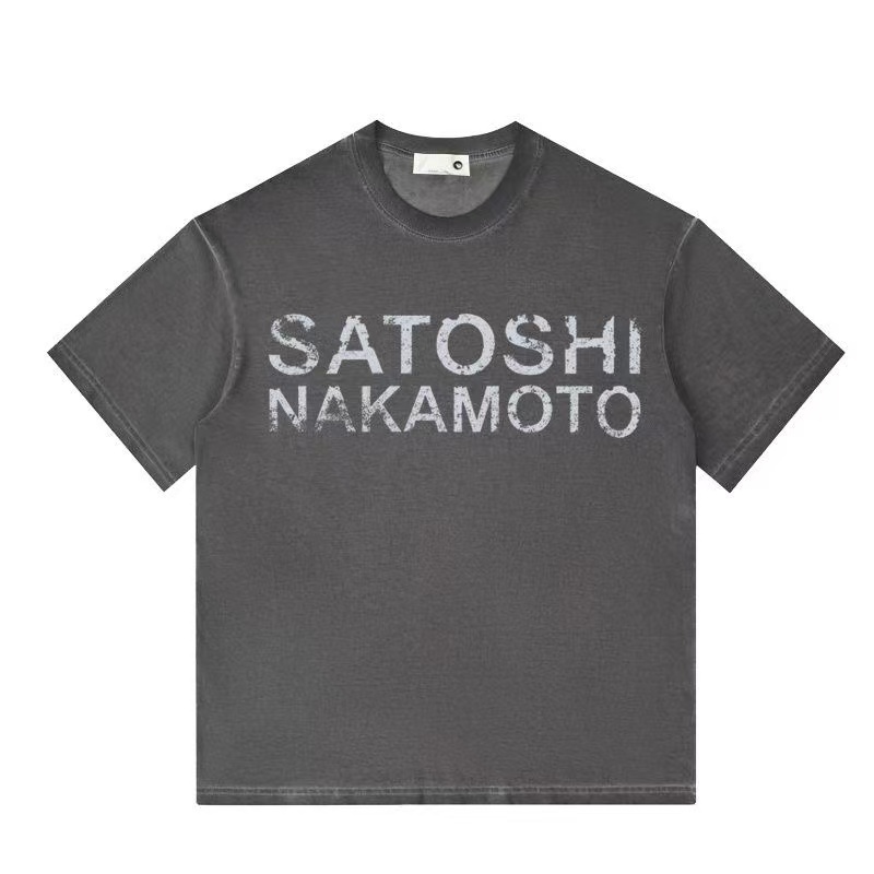 Satoshi Nakamoto Washed Material Shirt 4 Colors