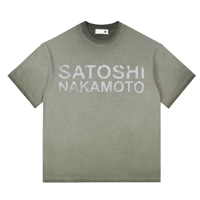 Satoshi Nakamoto Washed Material Shirt 4 Colors