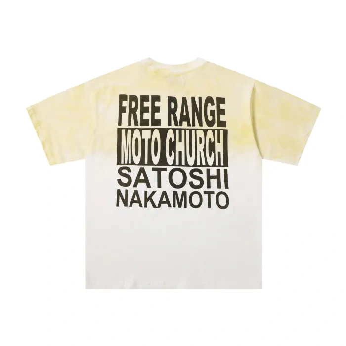 Satoshi MOTO CHURCH Print Washed Tee