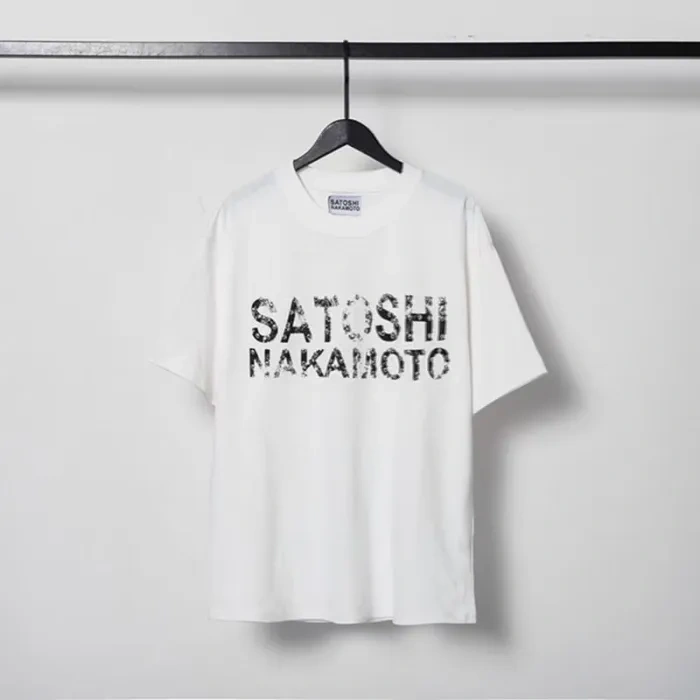 Satoshi Classic Logo Silver Foil Print Tee
