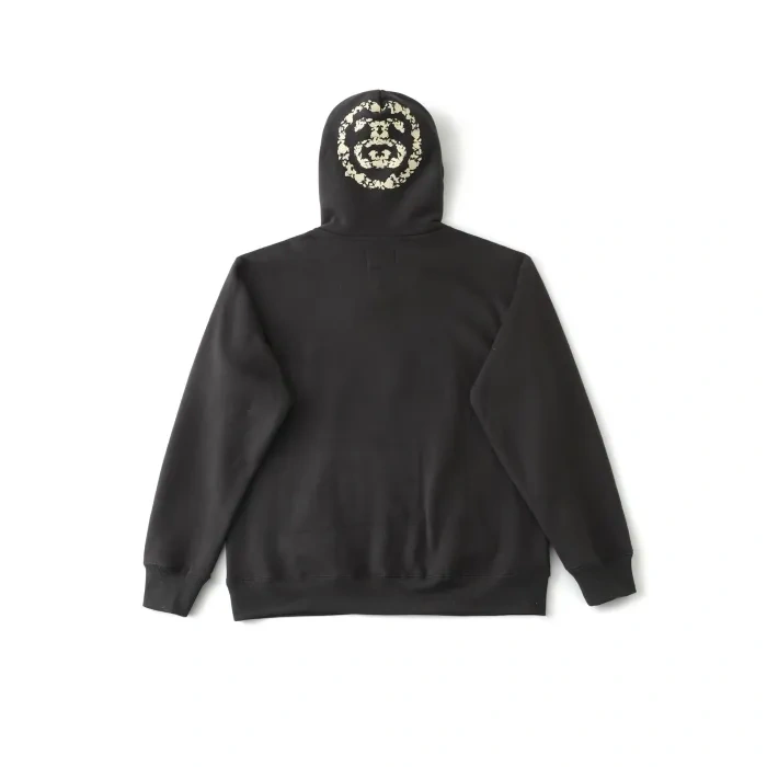 Denim Tears x Stussy Black 8 Hoodie Dark Grey