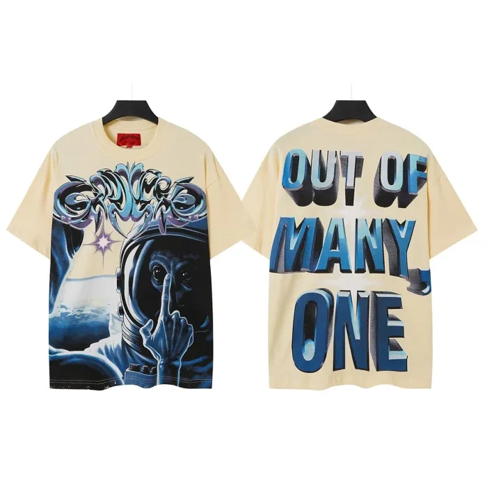 Godspeed Alien Astronaut Finger Print Washed Tee 2 colors