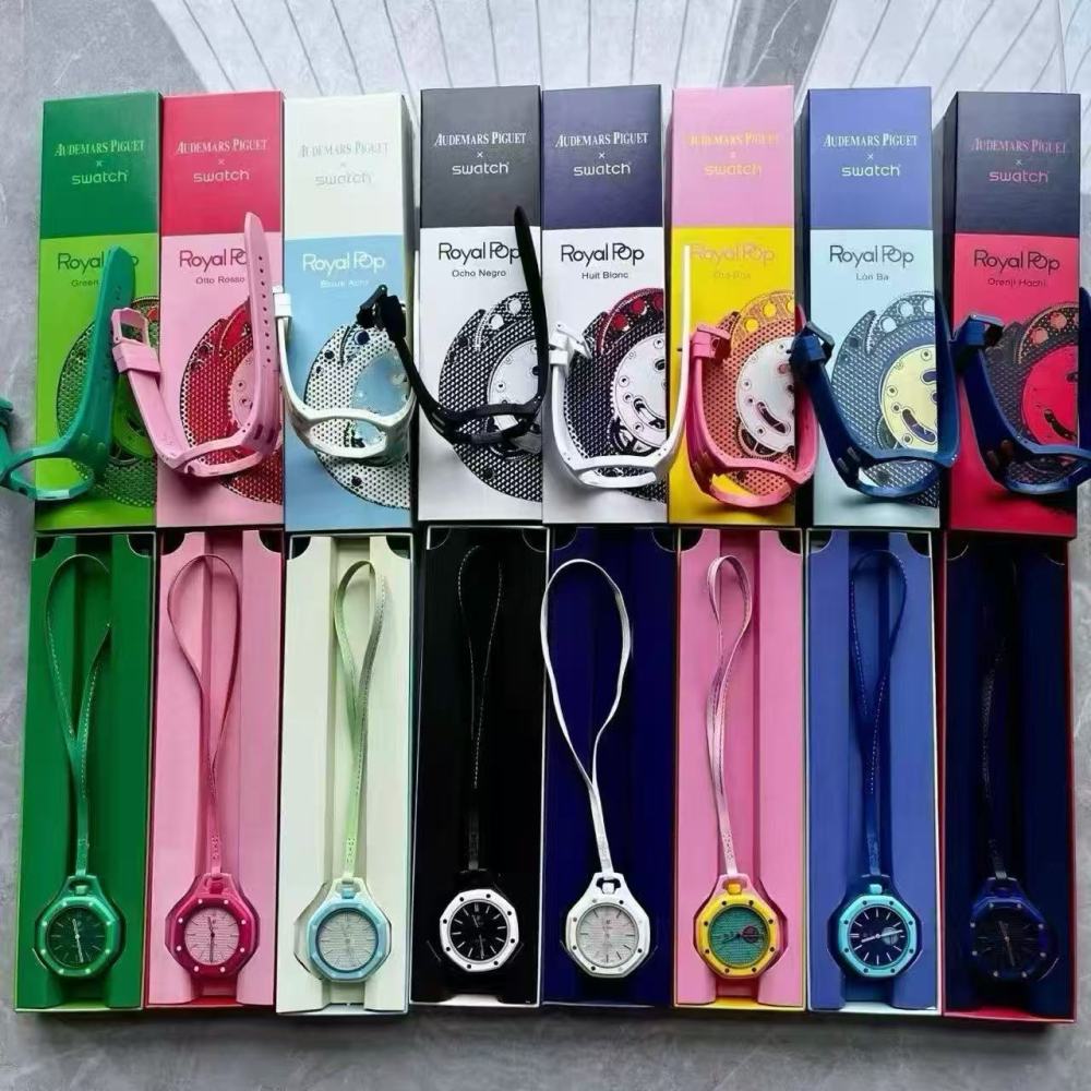 AP x Swatch Pocket Mechanical Watch 8 Colors With Band/Bracelet 8 Colors