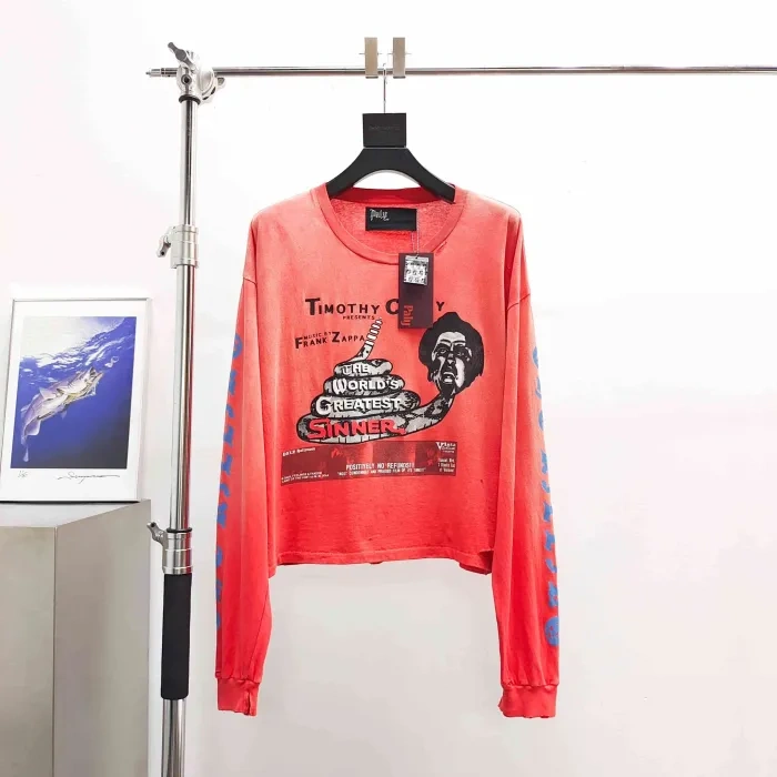 Paly Hollywood 1:1 quality version East of Eden Print Washed Long Sleeve T-shirt