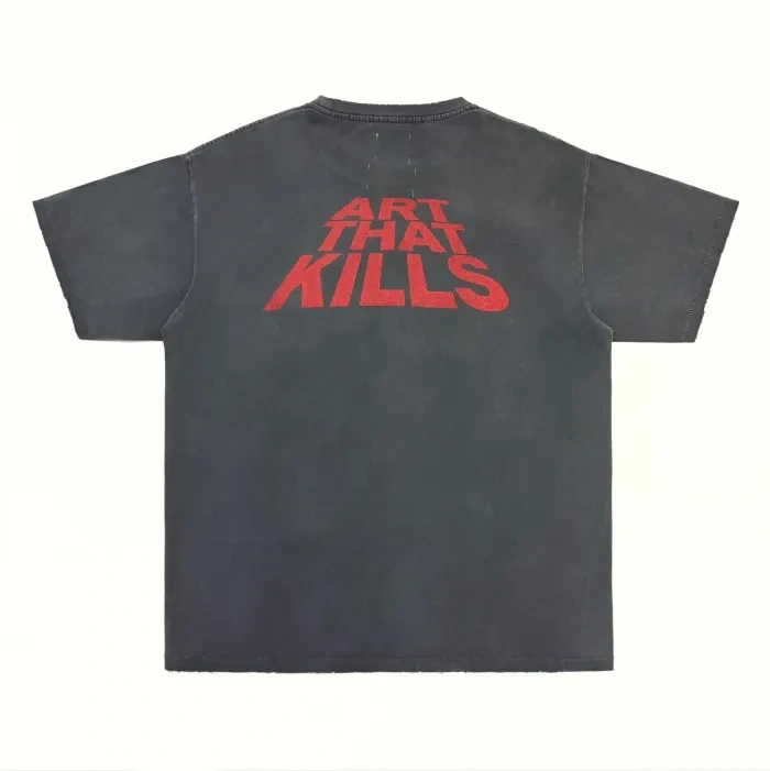 Gallery Dept 1:1 quality version Long Haired Lion Black Print Washed Tee