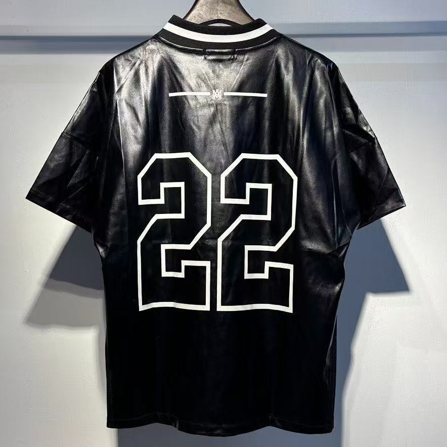 AM Leather Style 22 Shirt Black And White
