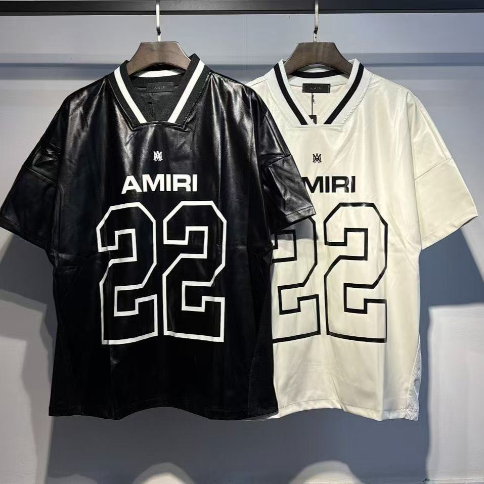 AM Leather Style 22 Shirt Black And White
