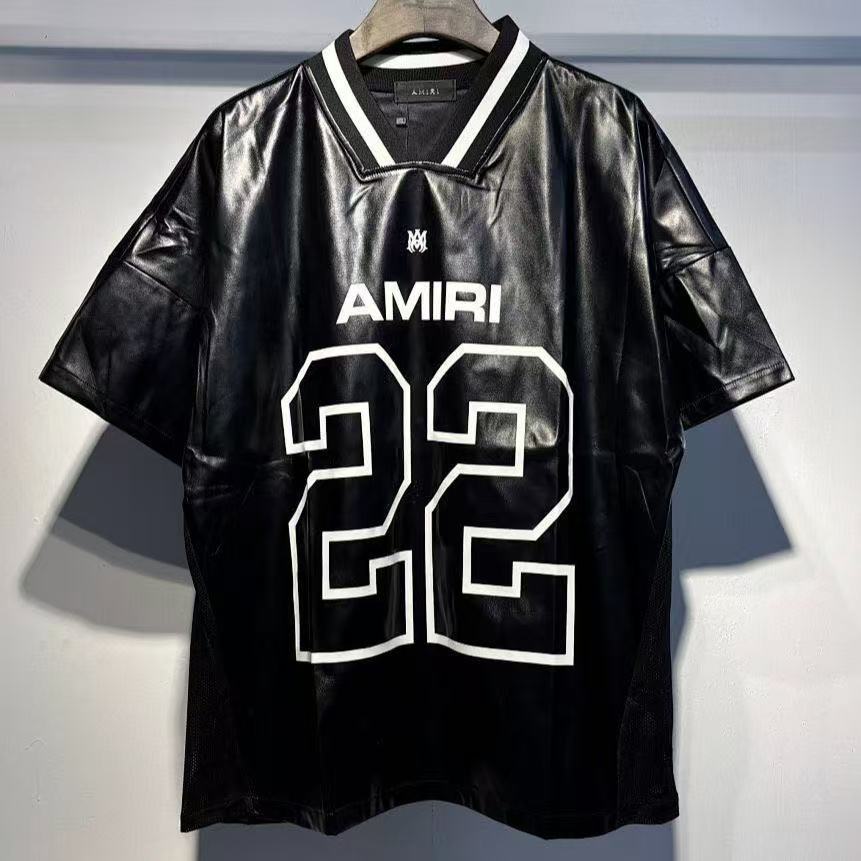 AM Leather Style 22 Shirt Black And White