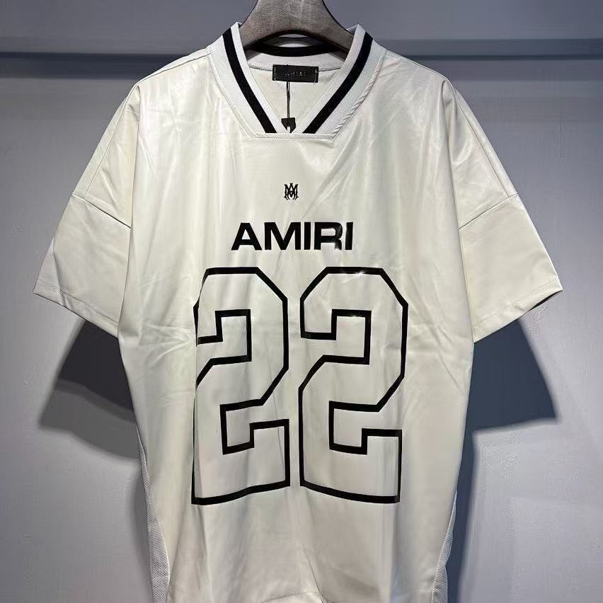 AM Leather Style 22 Shirt Black And White