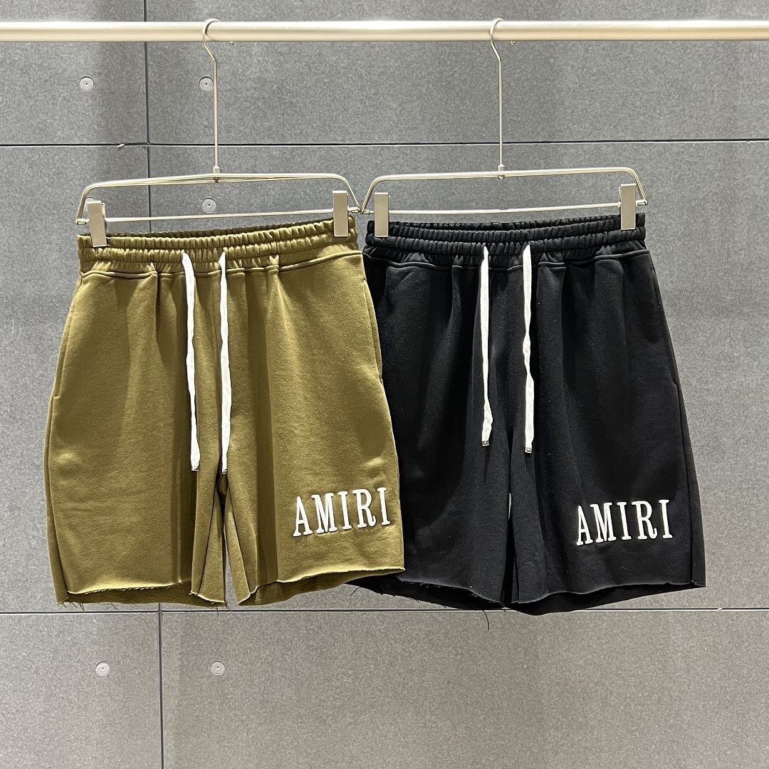 Amiri Classic Letter Embroidered Shorts 2 Colors