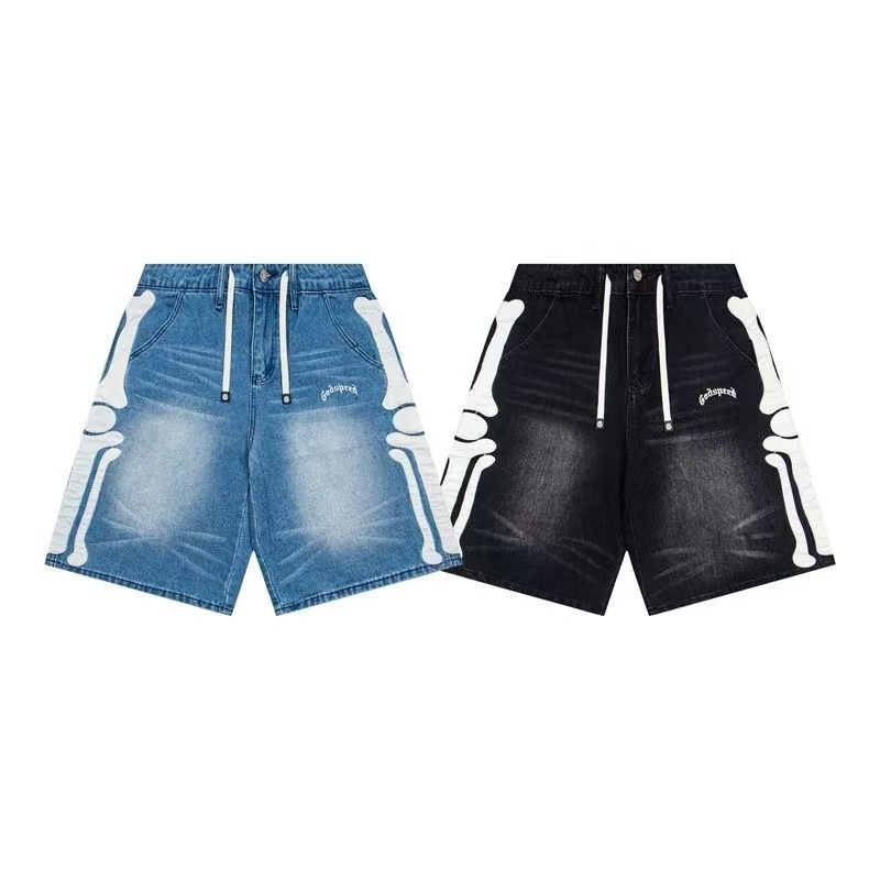 Godspeed Bones Jeans Black And Blue