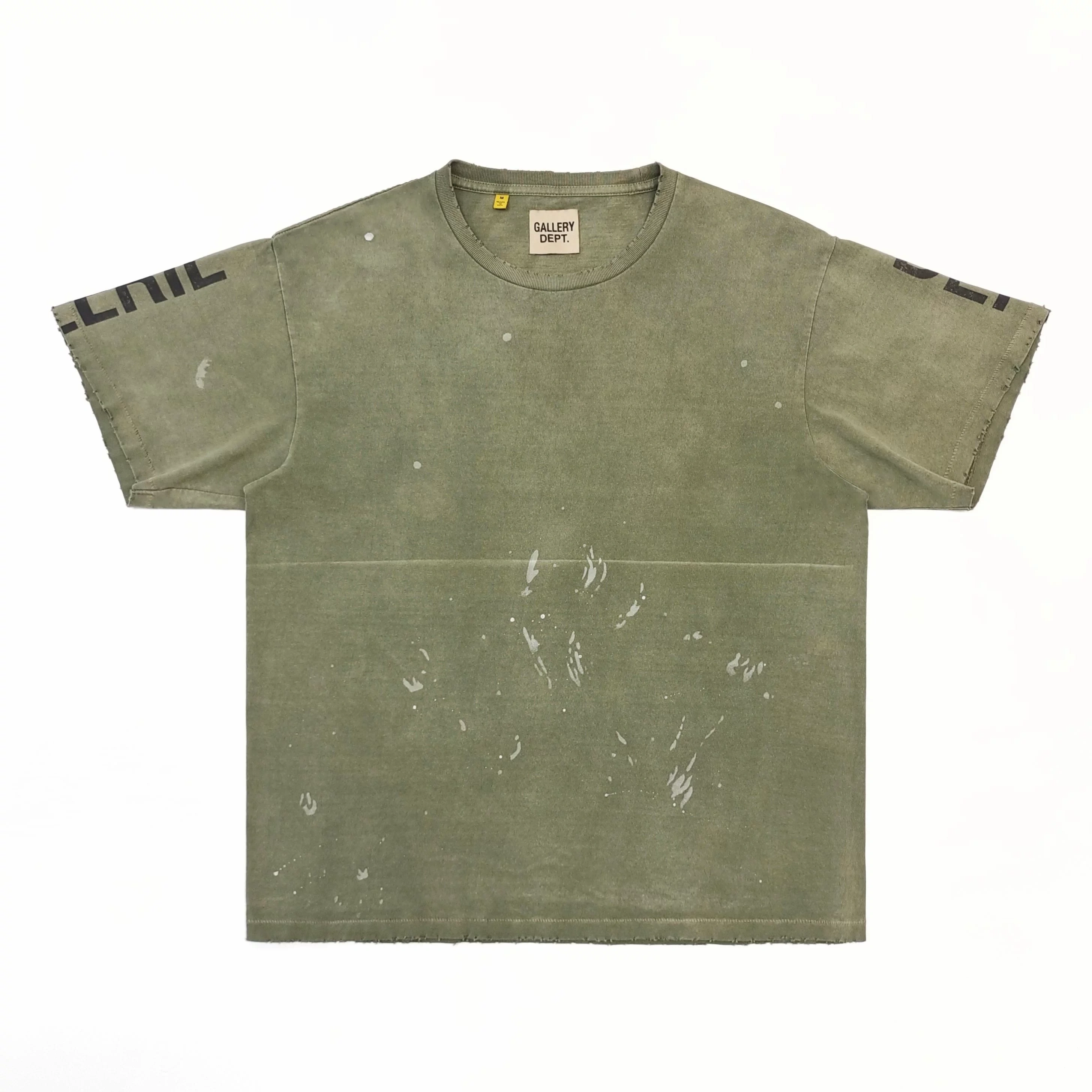 1:1 GD Arm Letters Shirt Olive