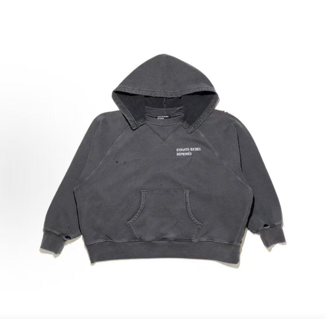 ERD Small White Letters Hoodie