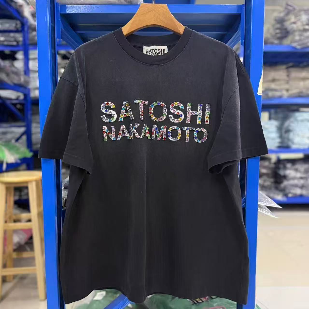 Satoshi Studded Logo Shirt