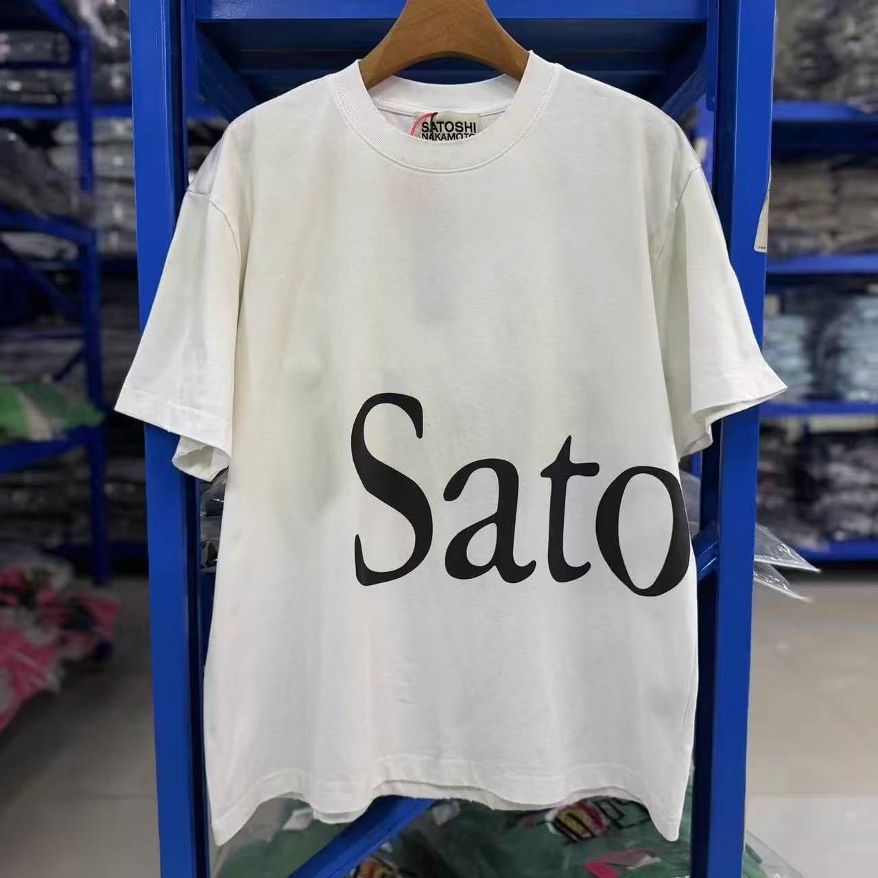 Satoshi Big Letters Shirt White