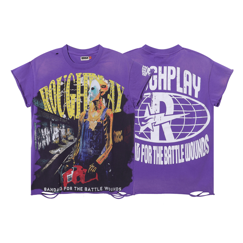 RoughPlay Chainsaw Sleeveless Purple Shirt