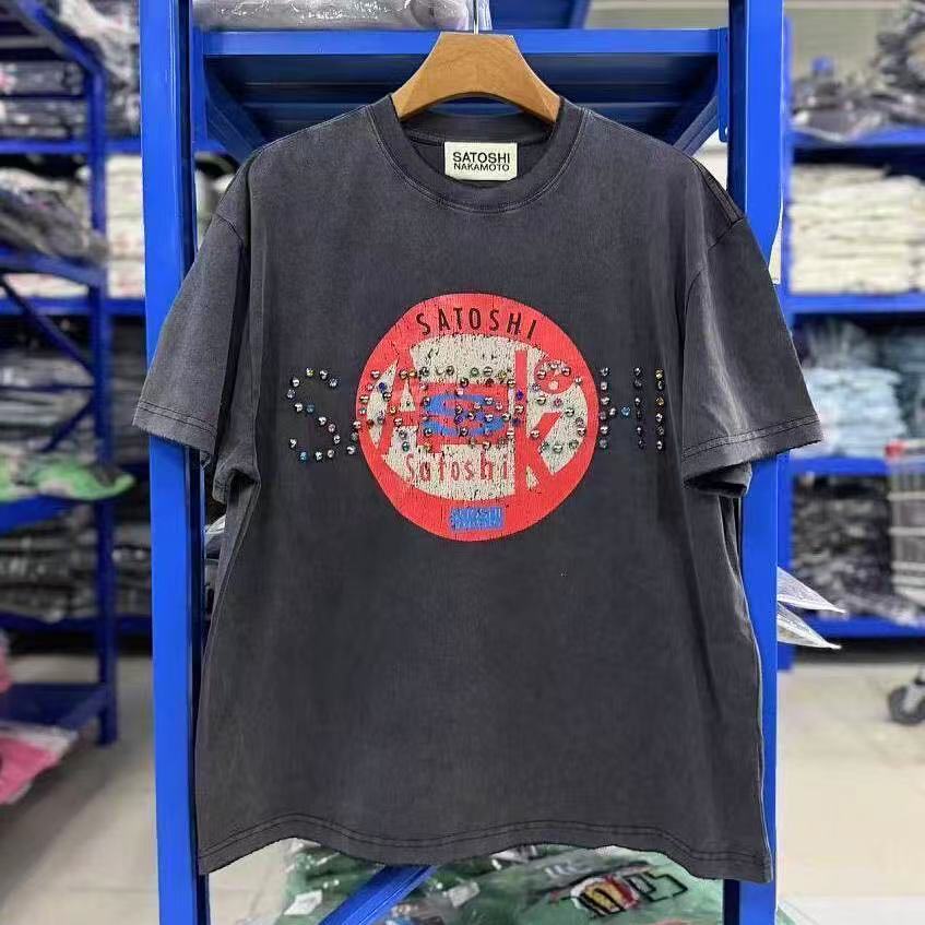 Satoshi Letters Circle Front Shirt 2 Colors