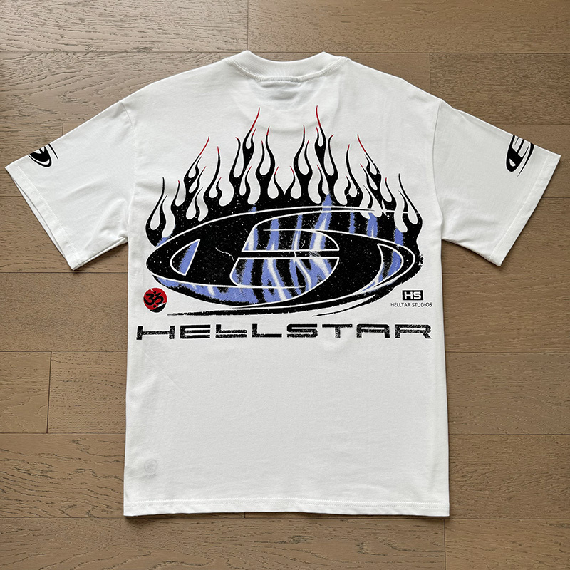 Hellstar H Fireball Shirt White