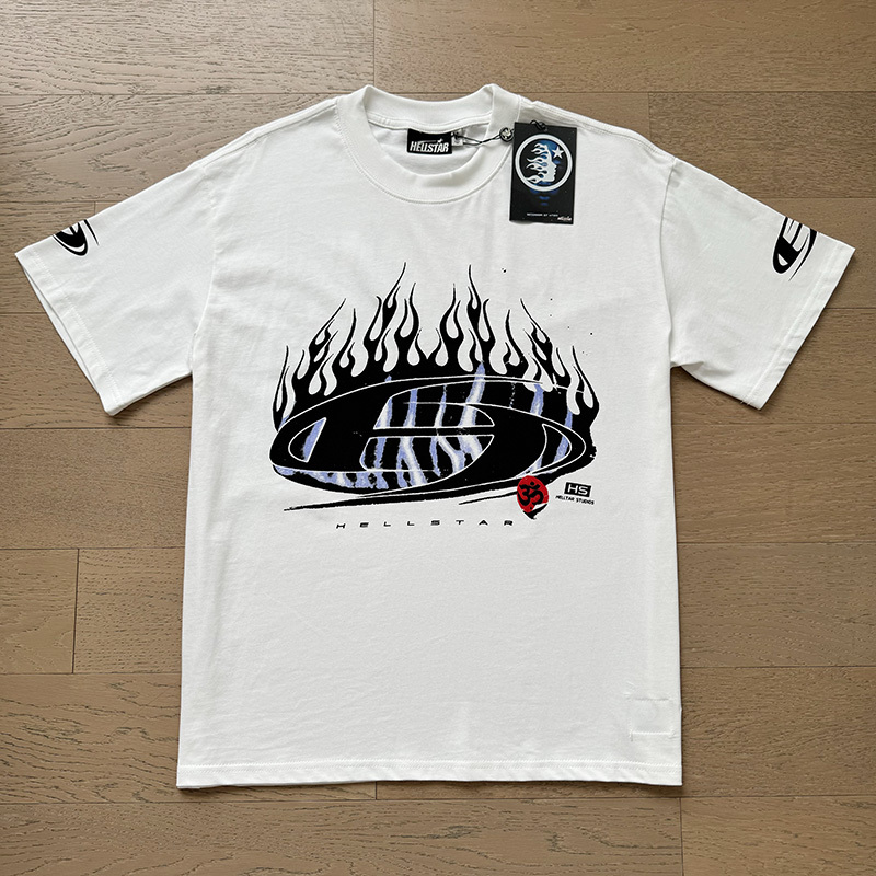 Hellstar H Fireball Shirt White